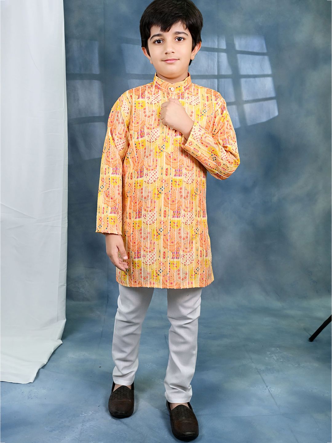 Printed kids kurta